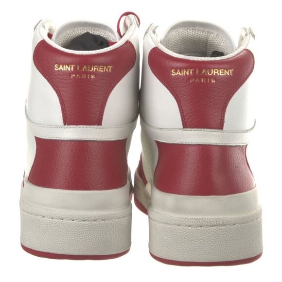 Saint Laurent Leather Colorblock Sneakers - Picture 3 of 5